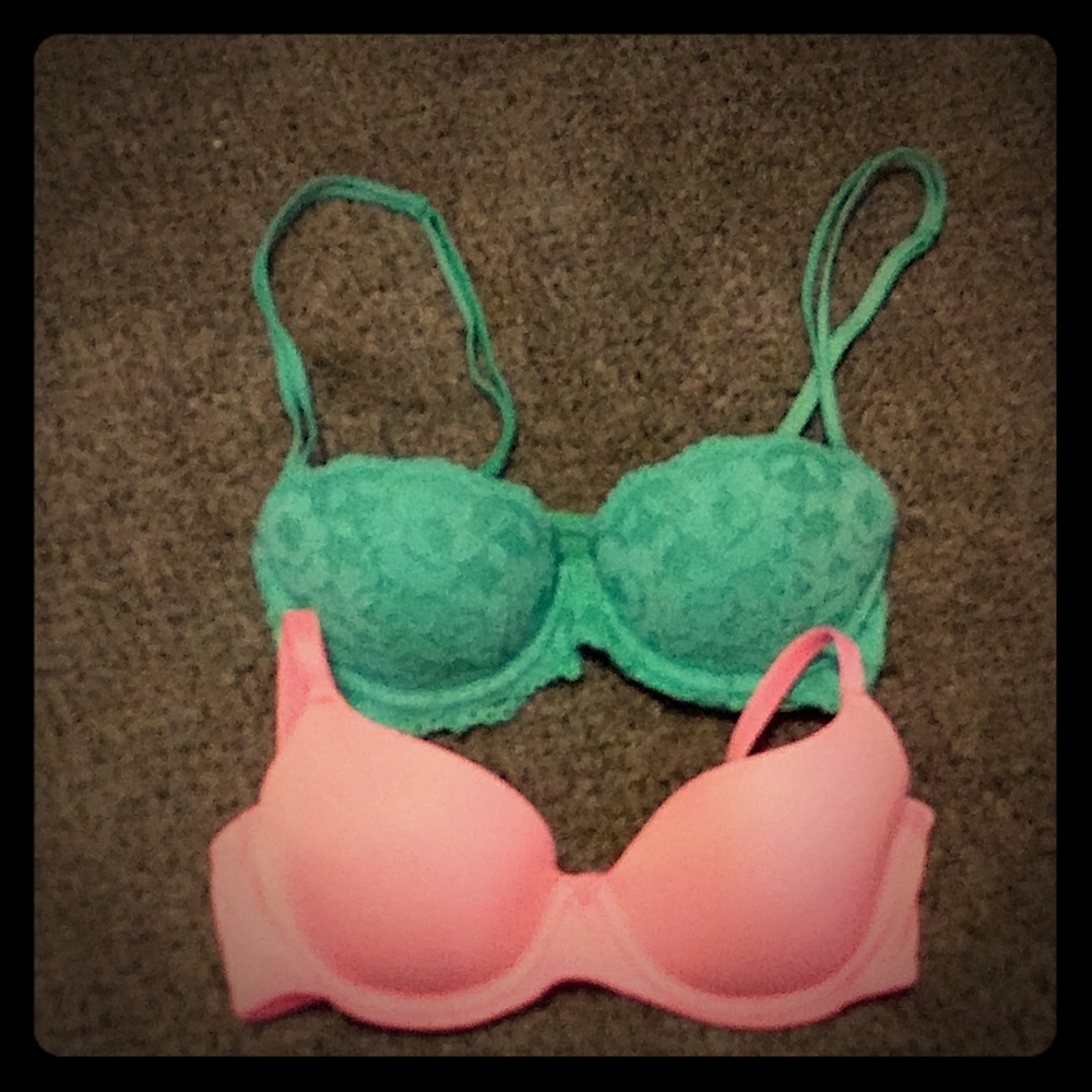 2 Pink VS bras